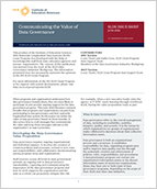 Communicating the Value of Data Governance, Updated