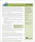 Incorporating Early Childhood Into the P-20W+ Research Agenda
