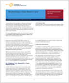 Modernizing a State Report Card