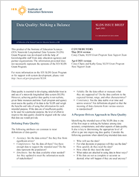 Data Quality: Striking a Balance