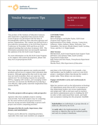 SLDS Issue Brief: Vendor Management Tips
